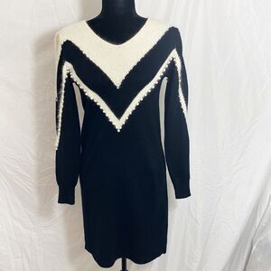 Yarnworks Petite Vintage 80s Cocktail Party Dress Womens Retro sz S